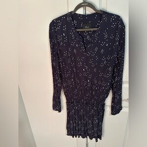 Rails smocked waist mini dress, celestial print, size L